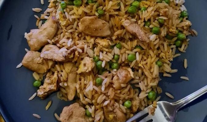 Chicken Fried Rice in the Slow Cooker