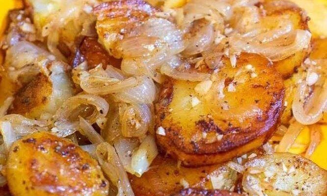 Fried Potatoes And Onion