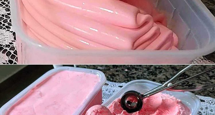 Homemade Strawberry Ice Cream