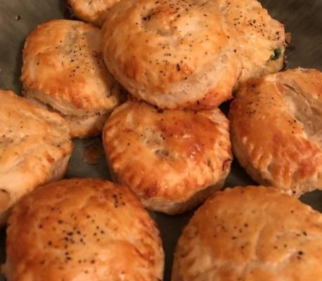 CHICKEN POT PIE BISCUITS