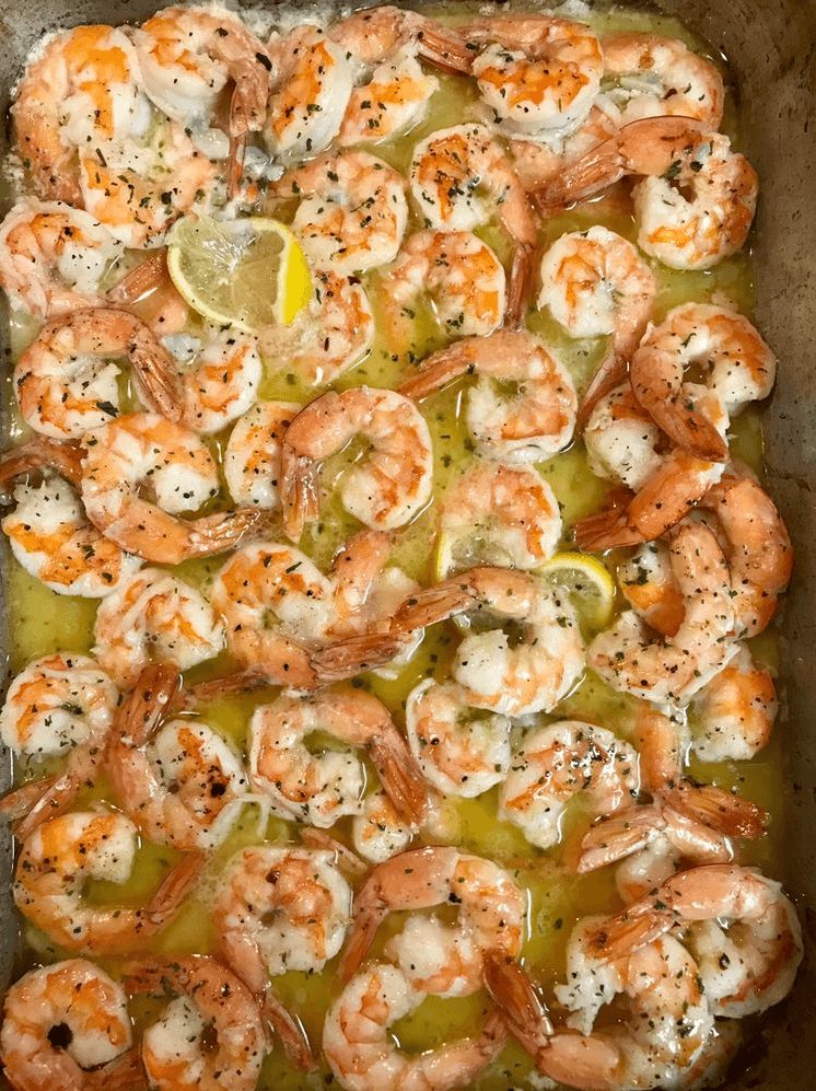 Lemon Butter Baked Shrimp