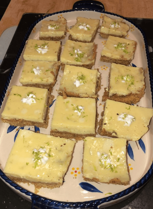 CREAMY LIME SQUARES