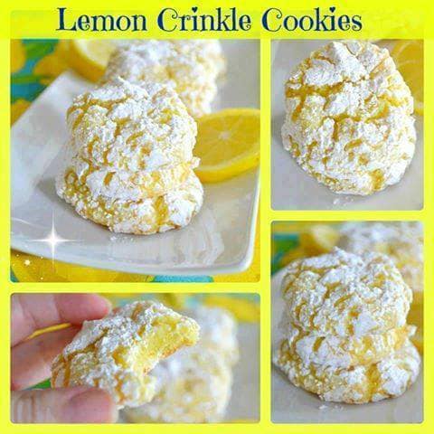 Lemon Crinkle Cookies