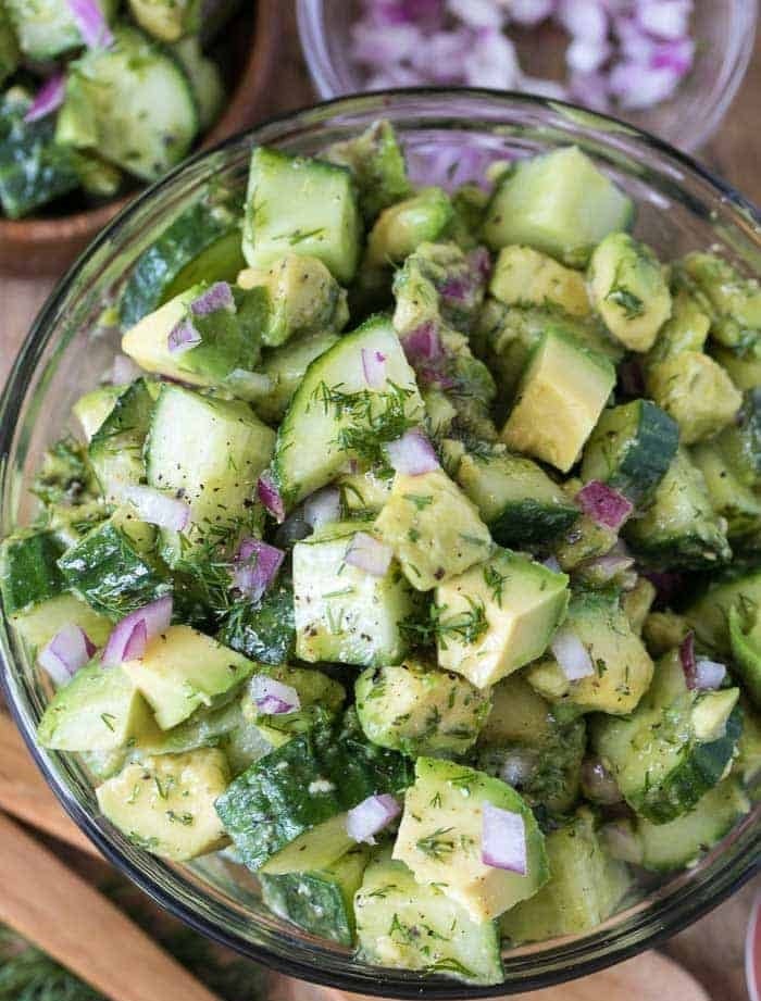 Cucumber Avocado Salad