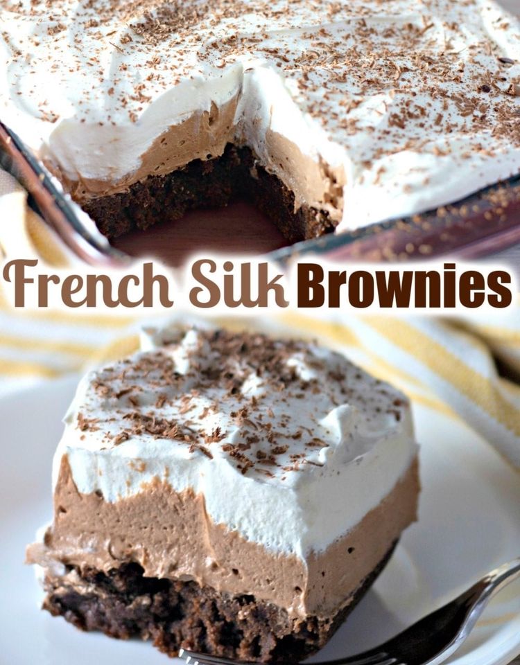 FRENCH SILK PIE BROWNIES