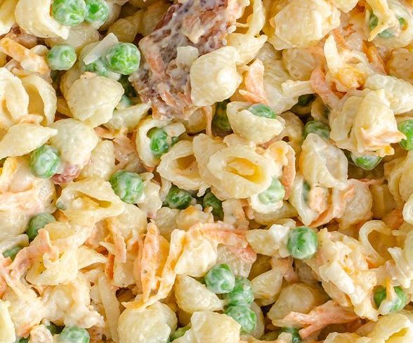 Ranch with Bacon, Peas and Pasta