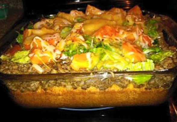 Homemade Taco Cornbread Casserole