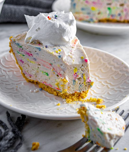 No Bake Funfetti Cheesecake