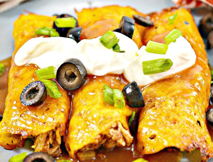 Chicken Enchiladas with Cheesy Tortillas