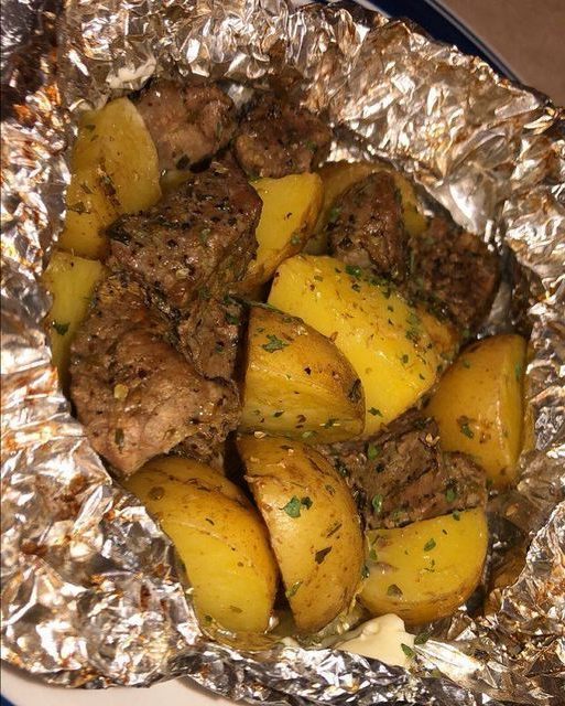 Garlic Butter Steak Foil Packets