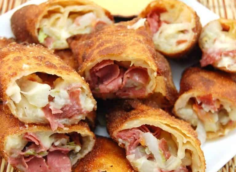 Corned Beef and Cabbage Eggroll Appetizer