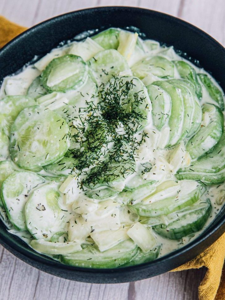 Creamy Cucumber and Onion Salad