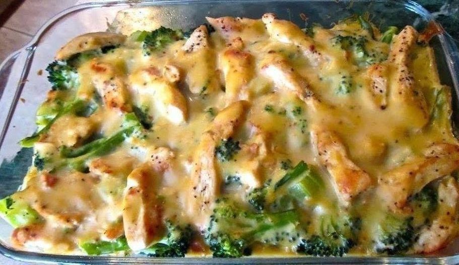 Skinny Chicken Broccoli Casserole