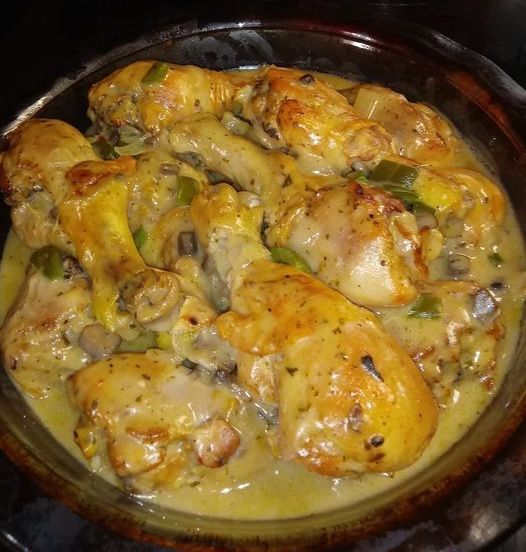 Cream of Mushroom Chicken Legs