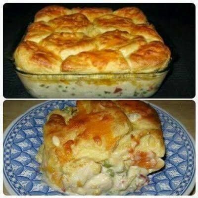 Chicken Biscuit Casserole