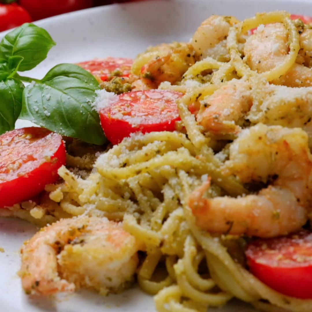 Shrimp Pesto Pasta