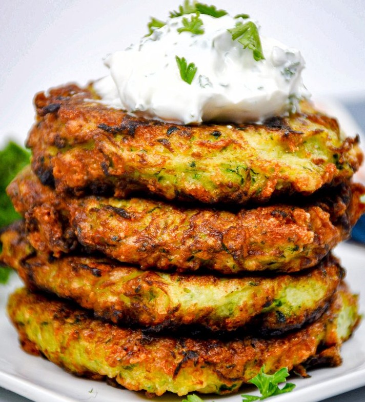 Easy Zucchini Parmesan Cheese Fritters Biggest Idea