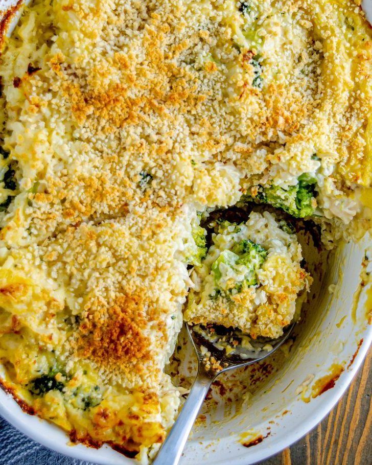 Broccoli, Rice, Chicken & Cheese Casserole