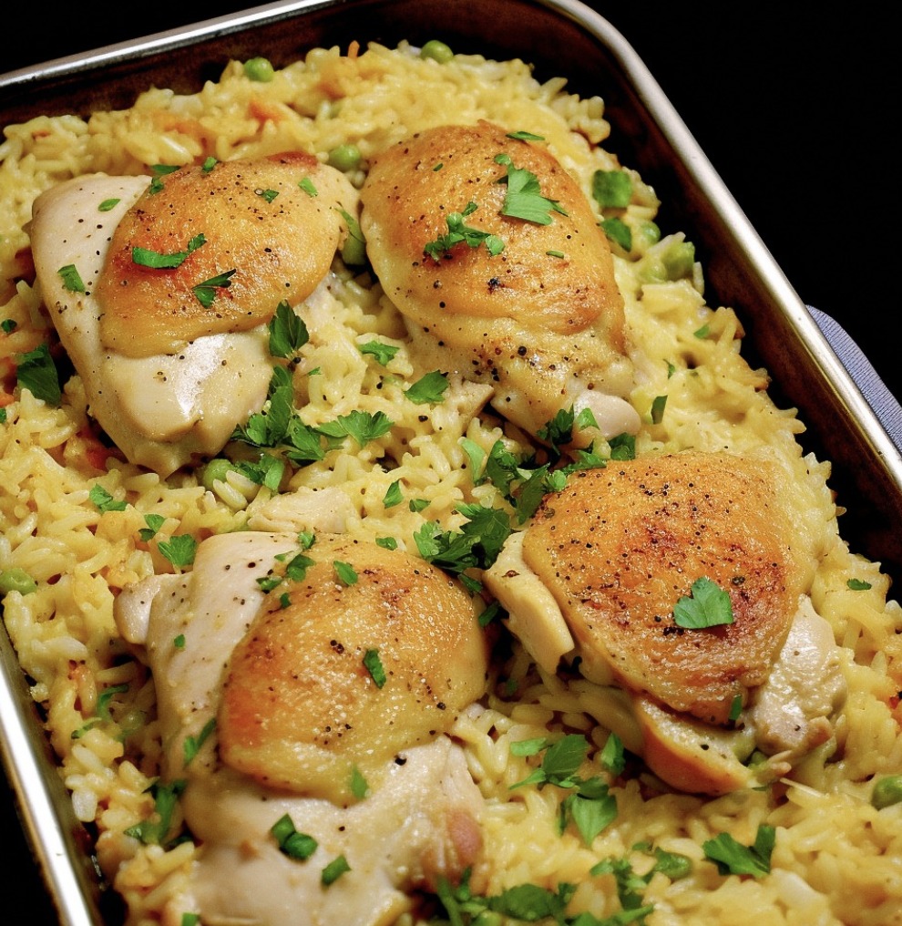 Easy No-Peek Chicken and Rice Casserole