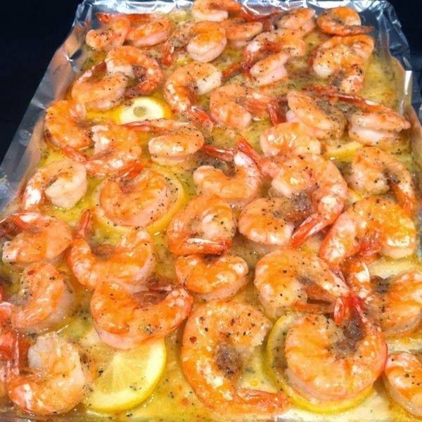 Lemon Butter Baked Shrimp