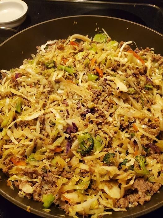 Chicken Egg Roll in a Bowl