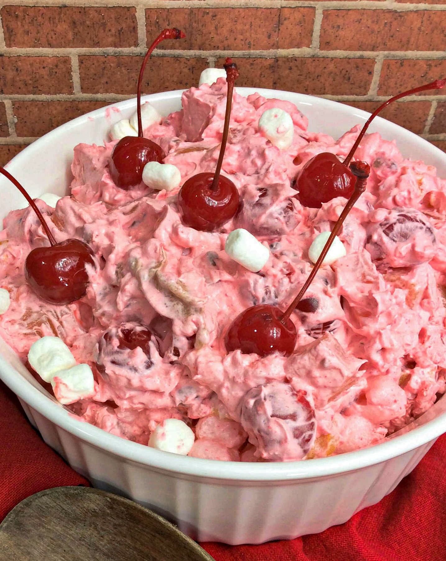 Homemade Cherry Fluff Salad