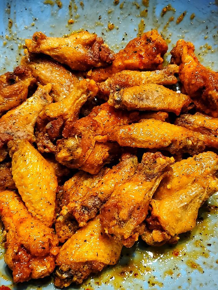 Amazing Hot Honey Peach Wings