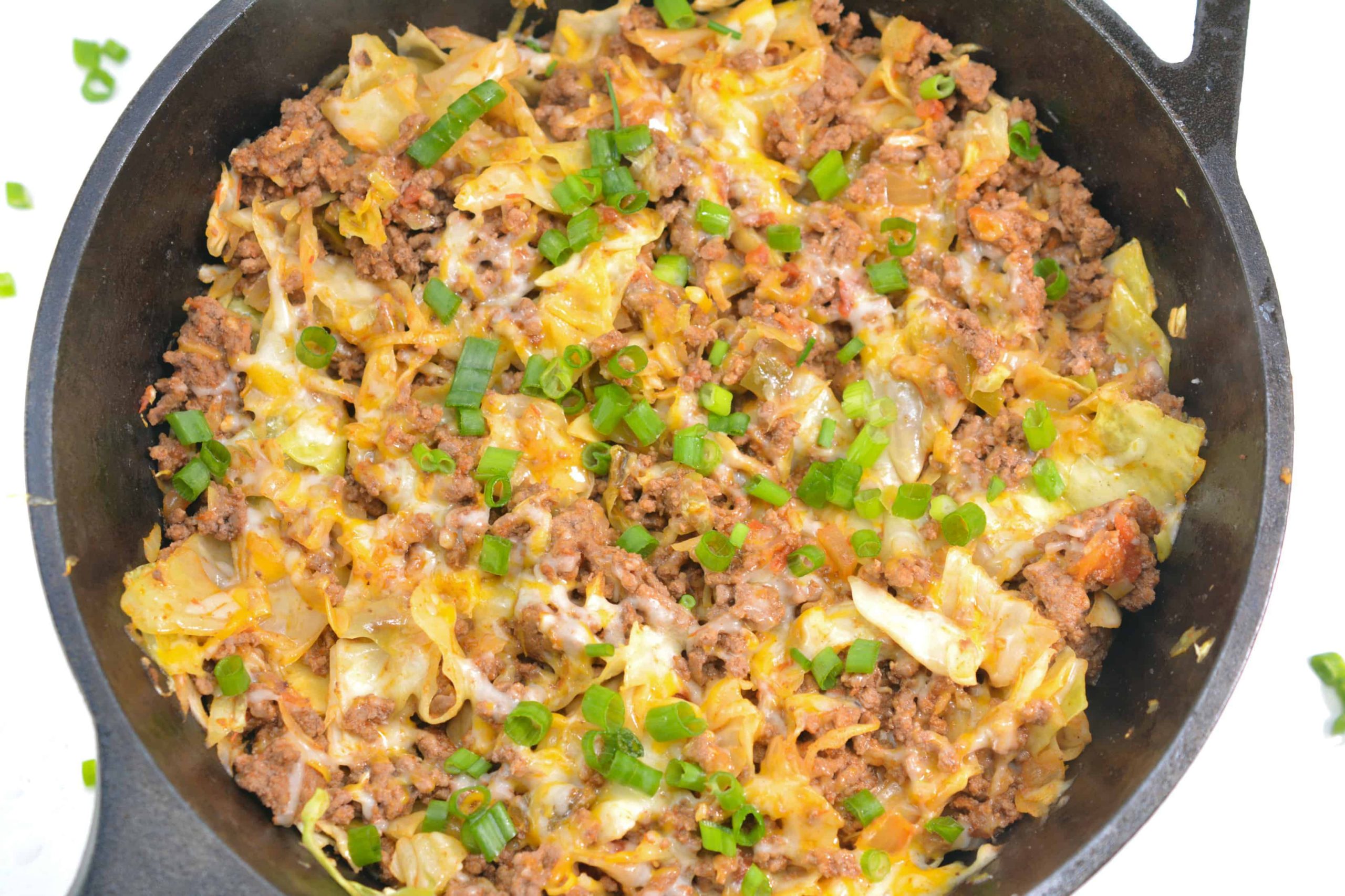 Taco Ground Beef and Cabbage Skillet Meal