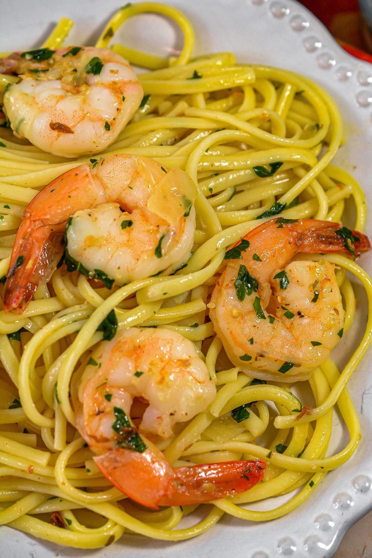 Shrimp Scampi with Spaghetti