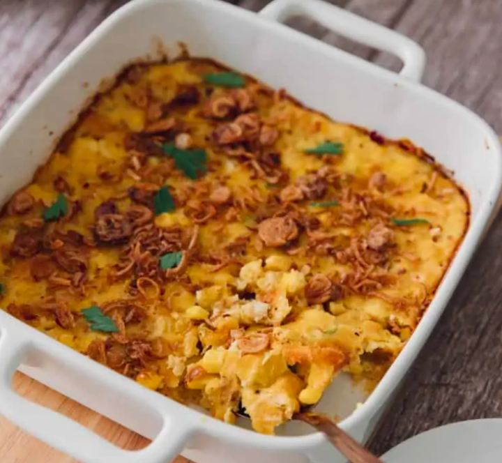 Baked & Creamy Corn Casserole