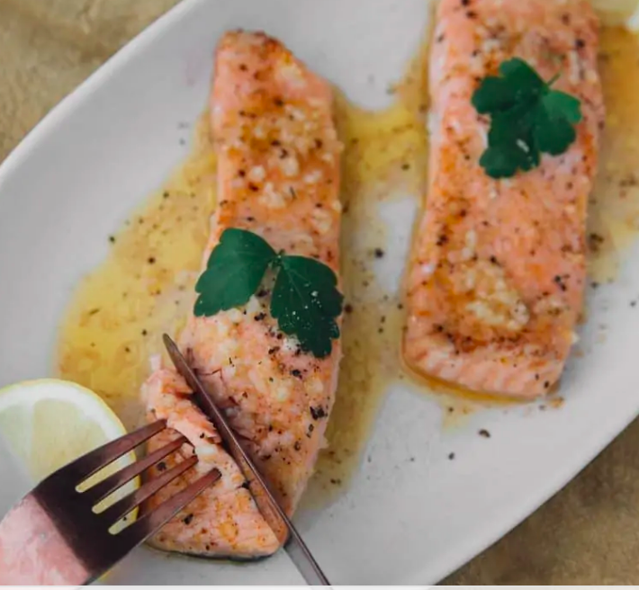 Cajun Garlic Baked Salmon