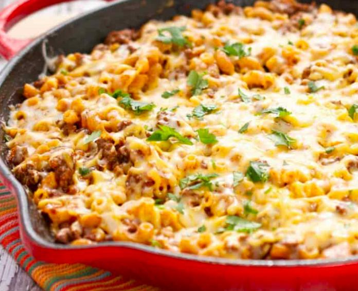 Skillet Cheesy Chili Mac