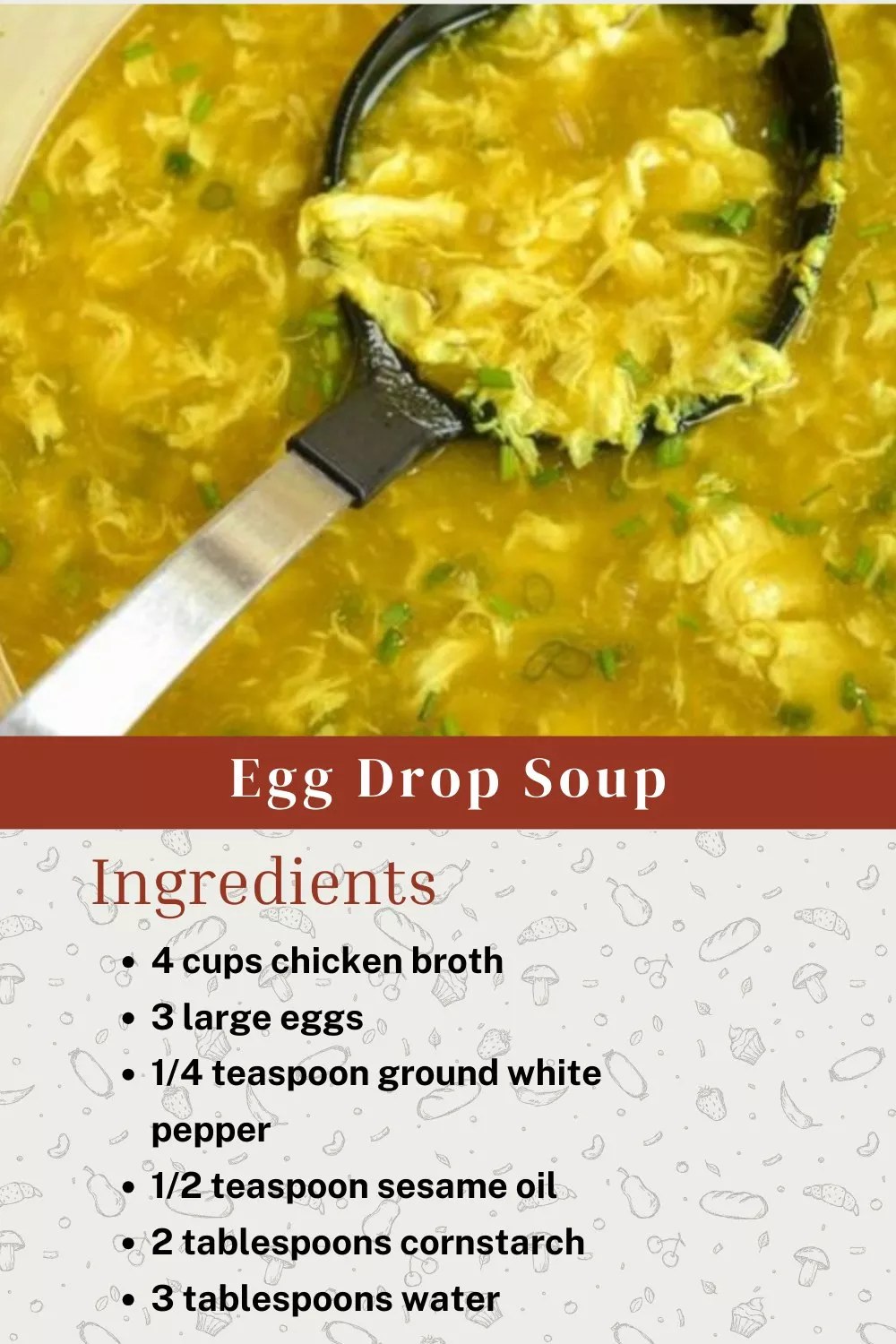 Savor a bowl of Classic Egg Drop Soup