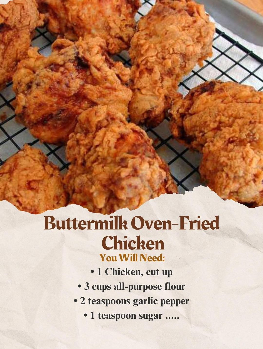 Buttermilk Oven-Fried Chicken