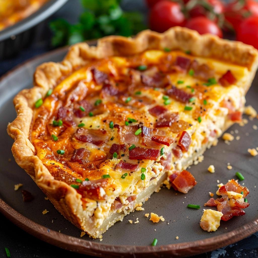 Homestyle Bacon & Cheese Quiche