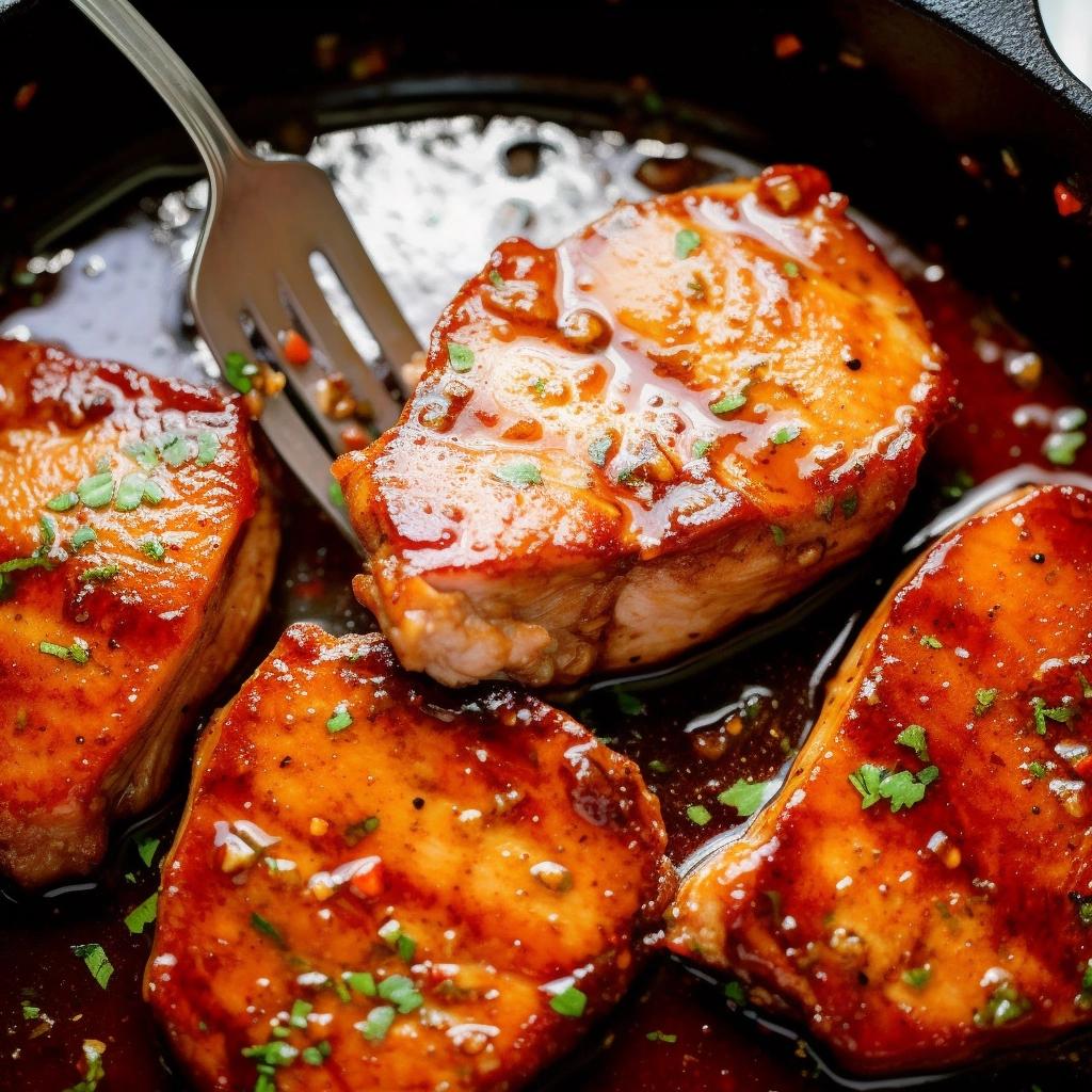 Honey Garlic Boneless Pork Chops