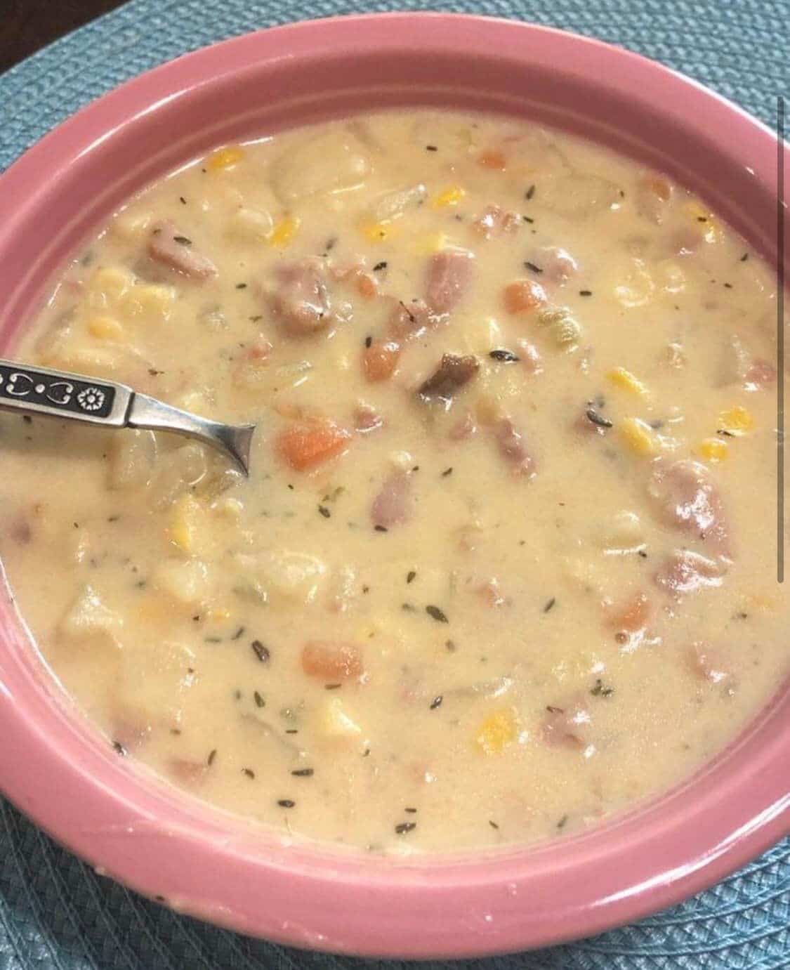 HAM AND POTATO CORN CHOWDER