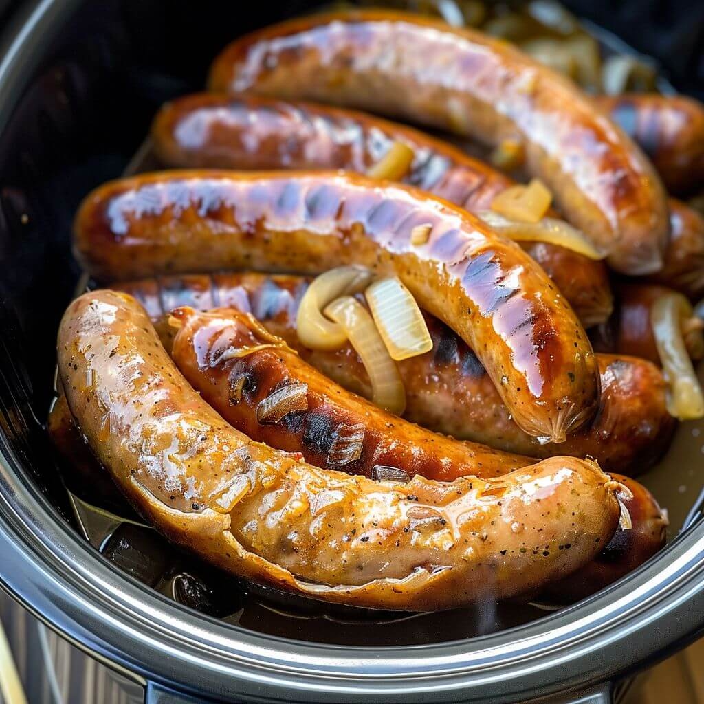 Slow Cooker Hot Tub Beer Brats