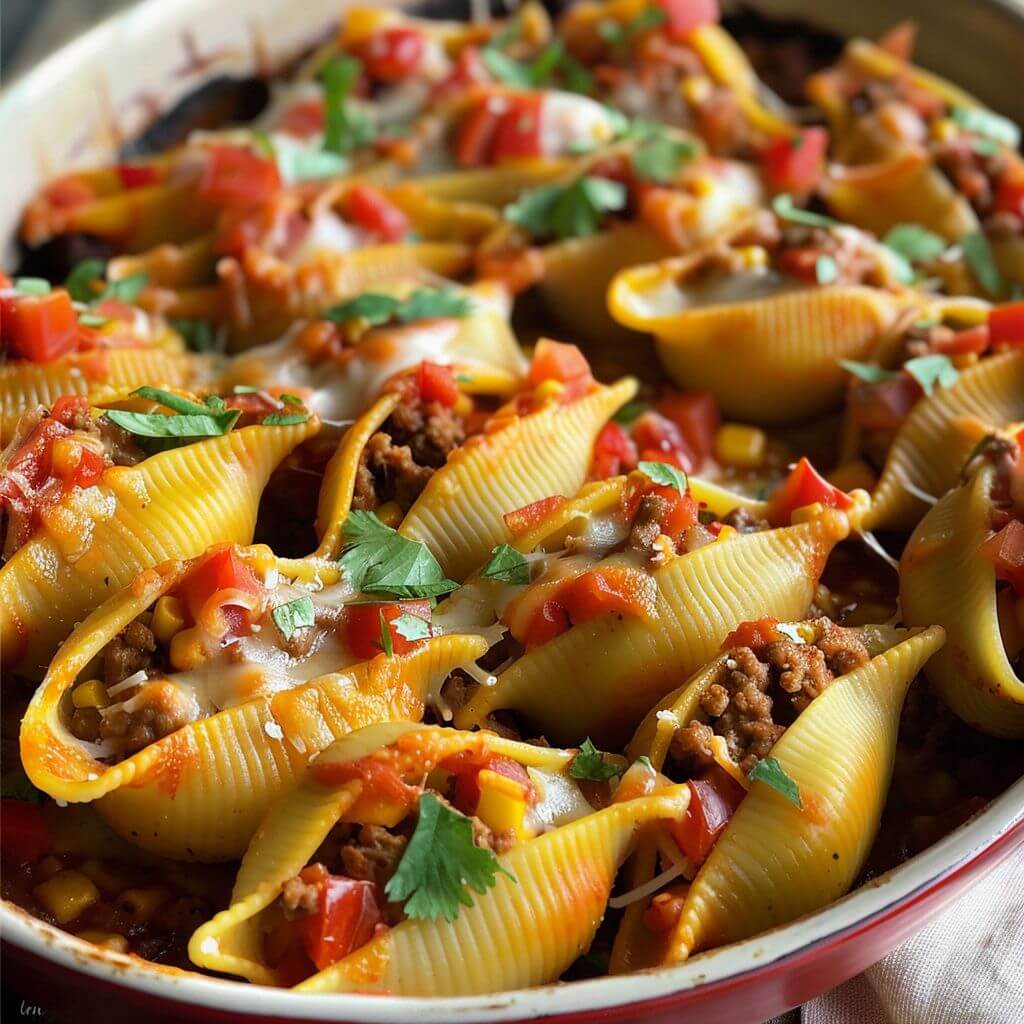 Taco Stuffed Pasta Shells