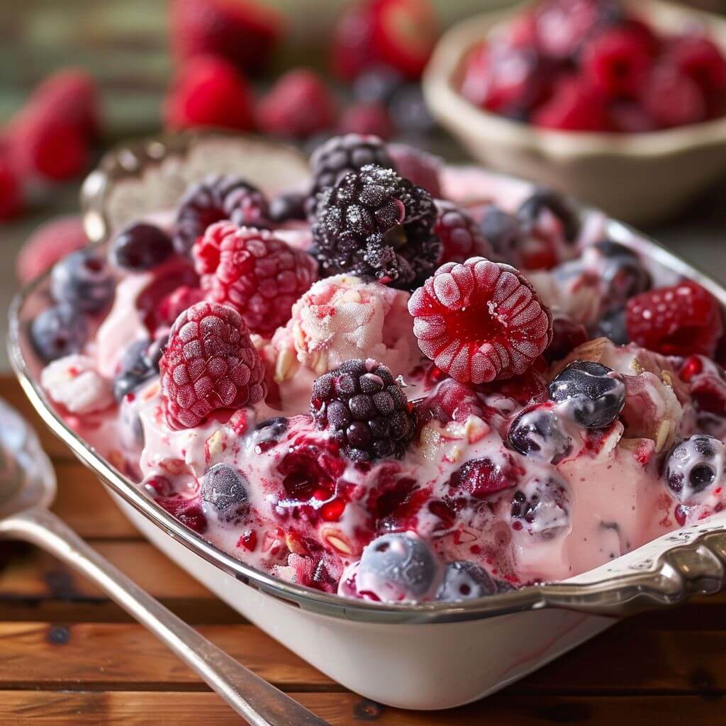 Nana’s Berry Bliss Frozen Fruit Salad