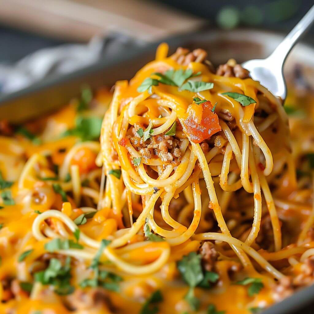 Taco Spaghetti Bake