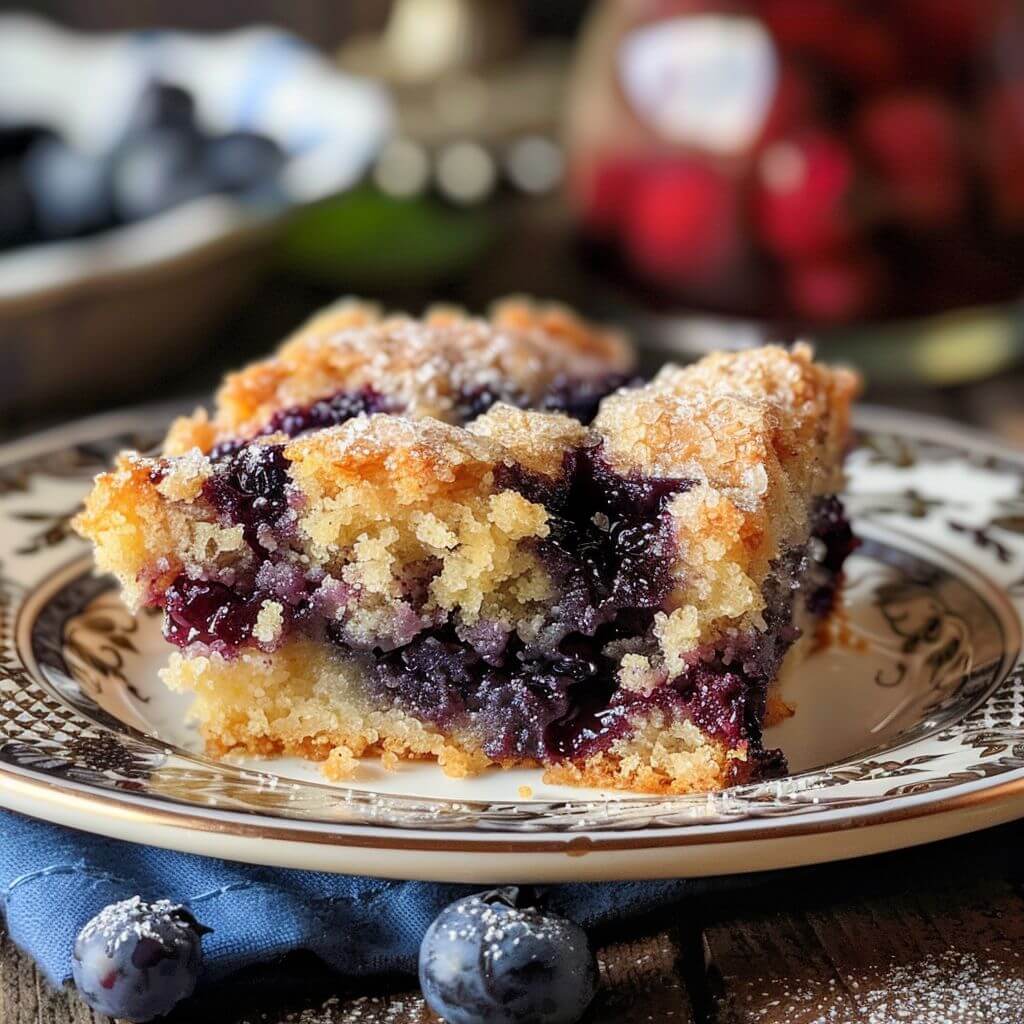 Blueberry Buckle with Brown Sugar Topping