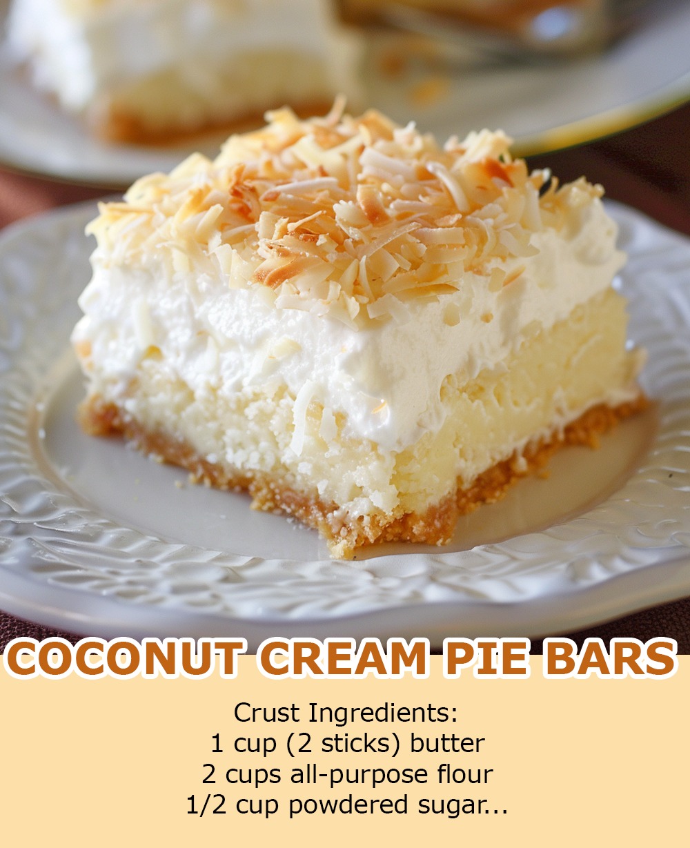 COCONUT CREAM PIE BARS