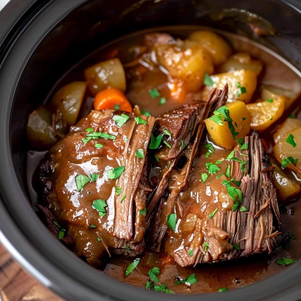 Slow Cooker Pot Roast with Gravy