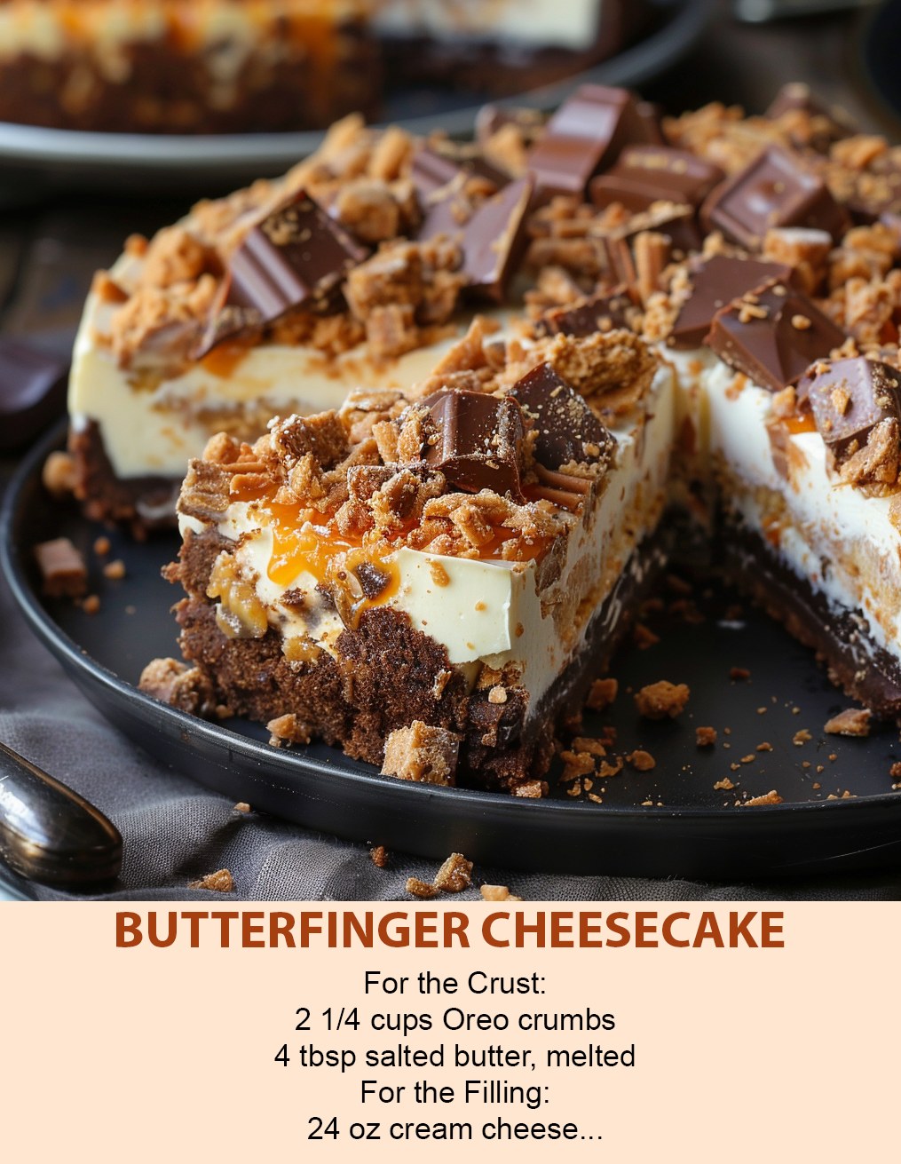 Butterfinger Cheesecake