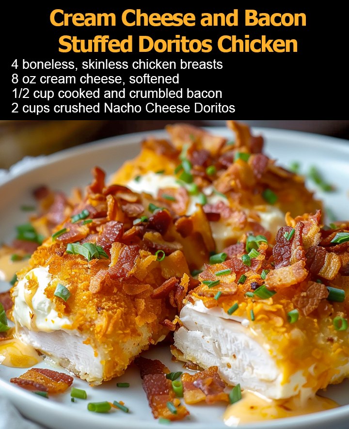 Cream Cheese and Bacon Stuffed Doritos Chicken