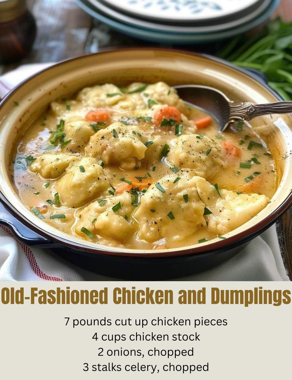 Old-Fashioned Chicken & Dumplings