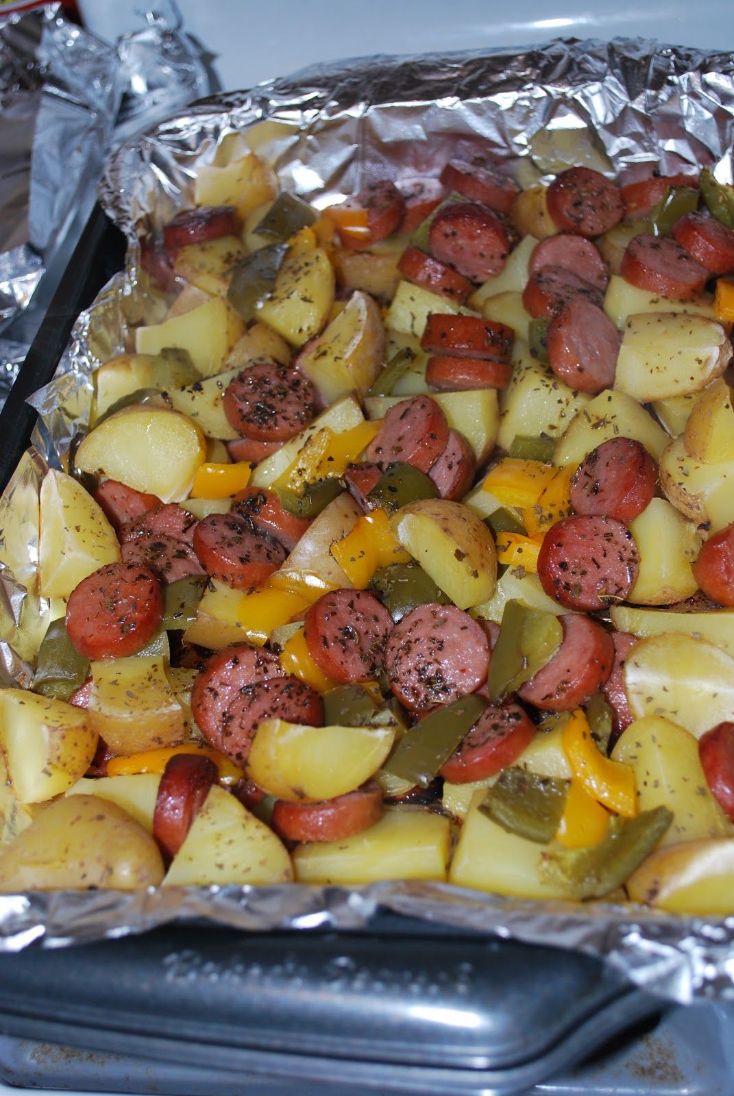 SMOKED SAUSAGE AND POTATO BAKE