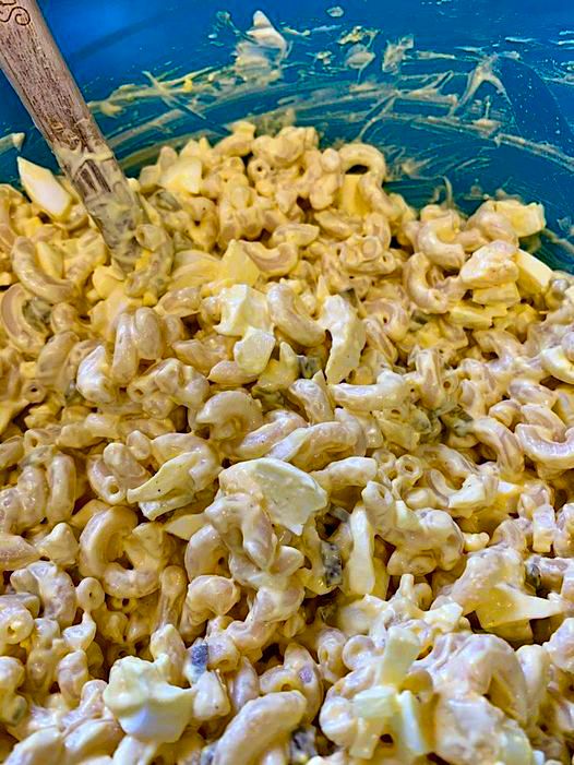 CREAMY DEVILED EGG PASTA SALAD