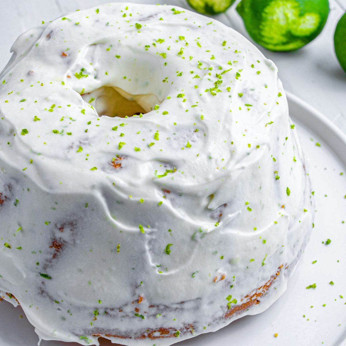 KEY LIME POUND CAKE WITH KEY LIME CREAM CHEESE ICING